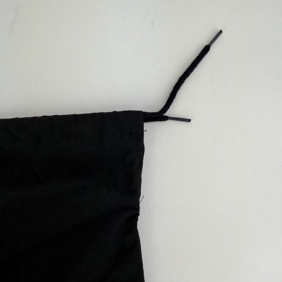 "Authentic Chanel Black Cotton Dust Bag 14.5 x 8 | 2010s Designer Storage Pouch - Picture 3 of 3